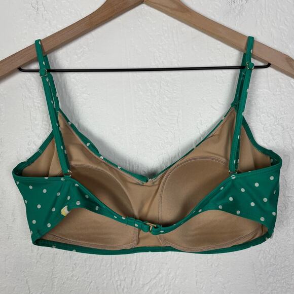 Summersalt The Ruffle Marina Bikini Top in Seaglass Dot Size 10 - Picture 4 of 5